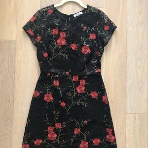Worn once Lucy Paris embroidered floral dress S